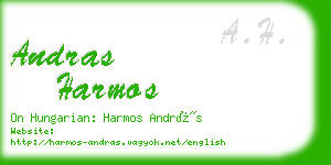 andras harmos business card
